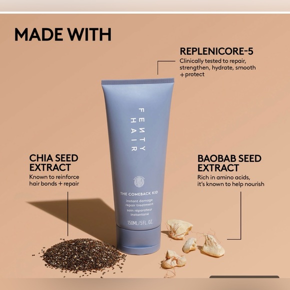 Fenty Beauty Hair The Comeback Kid Repair Treatment - Lavender Blue Tube - Picture 12 of 12